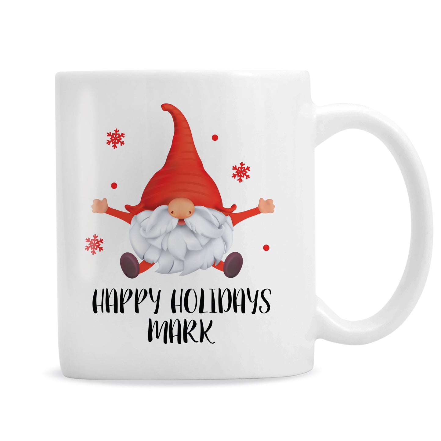 Personalised Red Gonk Christmas Mug Peach Bomb Fashion, Jewellery, Homeware & Gifts Mugs