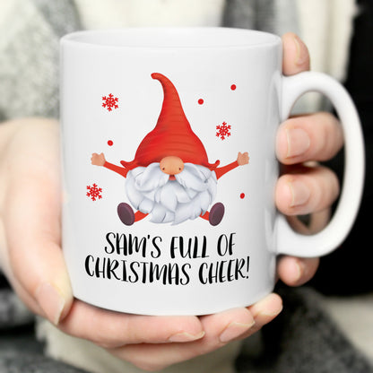 Personalised Red Gonk Christmas Mug Peach Bomb Fashion, Jewellery, Homeware & Gifts Mugs