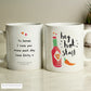 Personalised Hot Stuff Chilli Mug Valentine's Gift for Him or Her