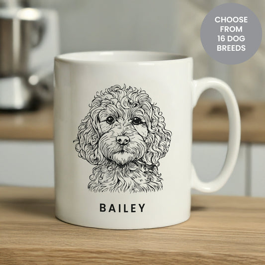 Personalised Dog Breed Mug Peach Bomb Fashion, Jewellery, Homeware & Gifts Mugs