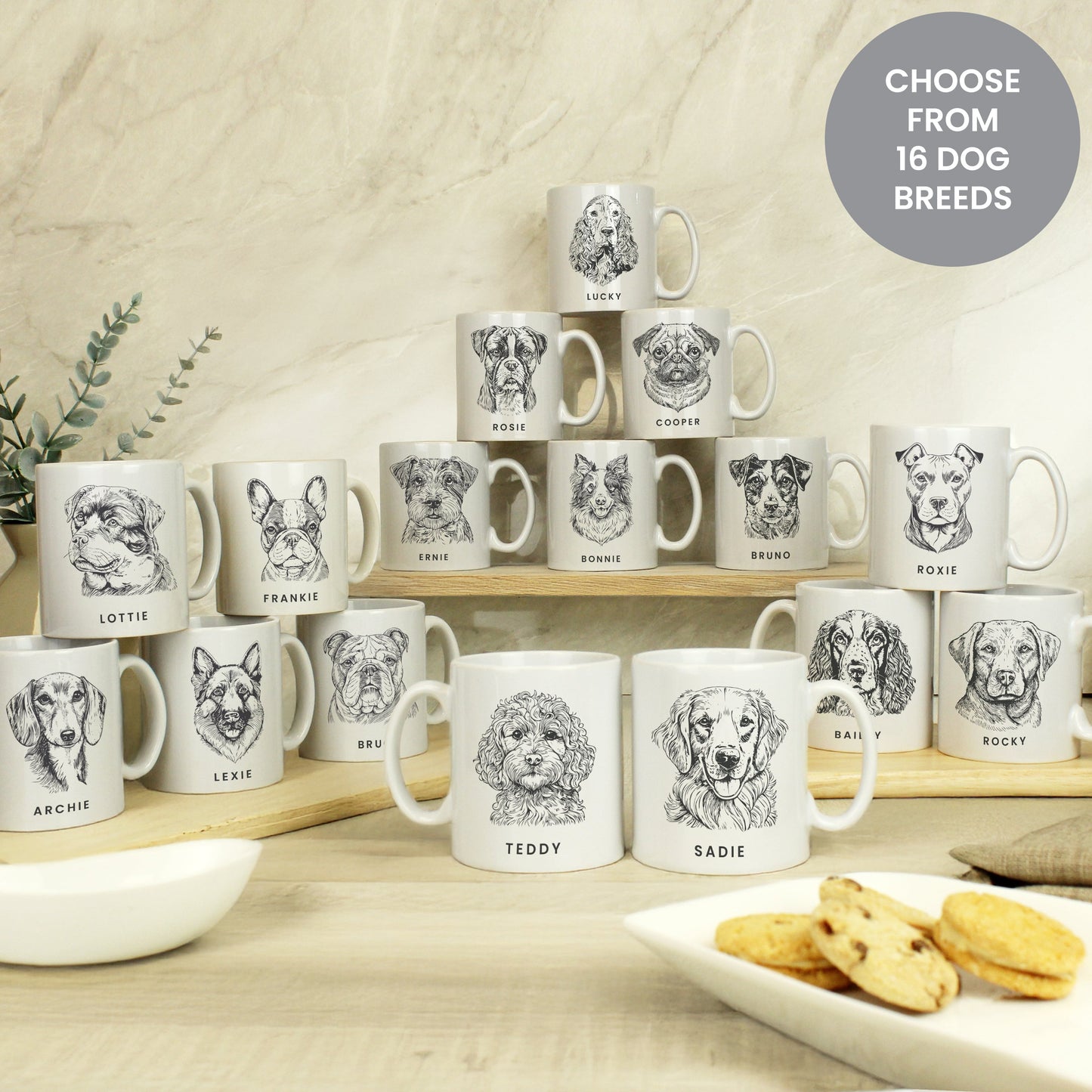 Personalised Dog Breed Mug Peach Bomb Fashion, Jewellery, Homeware & Gifts Mugs