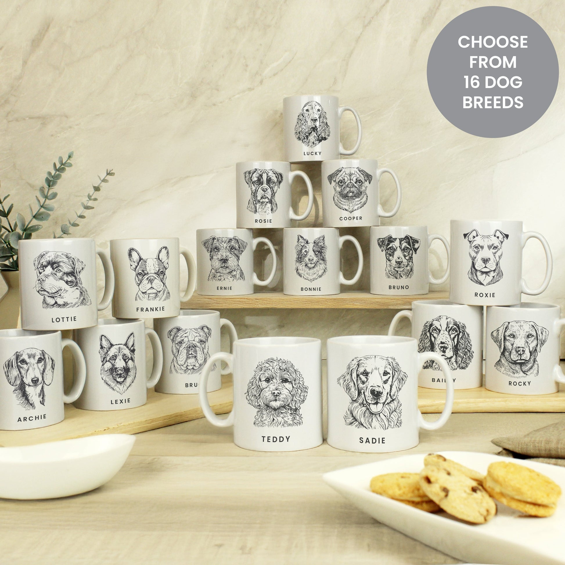 Personalised Dog Breed Mug Peach Bomb Fashion, Jewellery, Homeware & Gifts Mugs