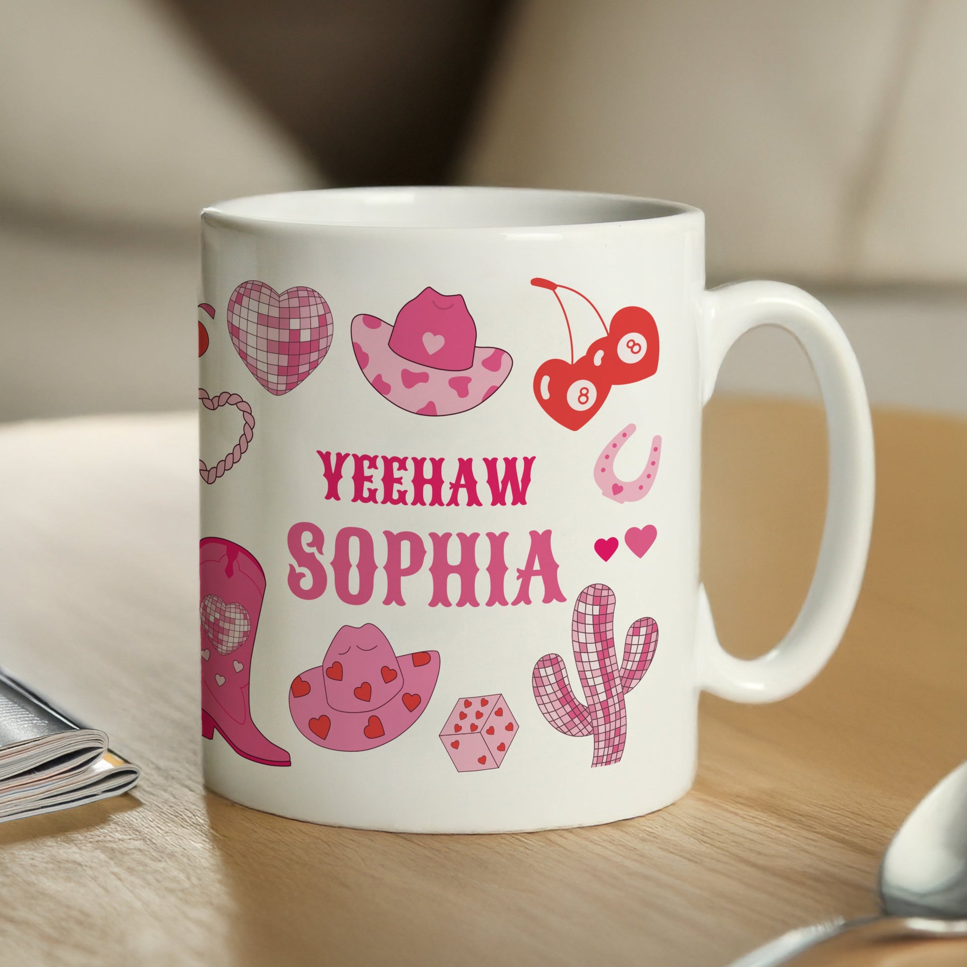 Personalised Cowgirl Mug Peach Bomb Fashion, Jewellery, Homeware & Gifts Mugs