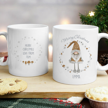 Personalised Christmas Gonk Mug Peach Bomb Fashion, Jewellery, Homeware & Gifts Mugs