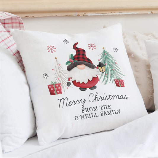 Personalised Gonk Christmas Cushion Peach Bomb Fashion, Jewellery, Homeware & Gifts Textiles