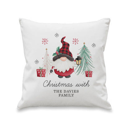 Personalised Gonk Christmas Cushion Peach Bomb Fashion, Jewellery, Homeware & Gifts Textiles