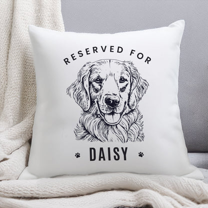 Personalised Reserved For Dog Breed Cushion Peach Bomb Fashion, Jewellery, Homeware & Gifts Textiles