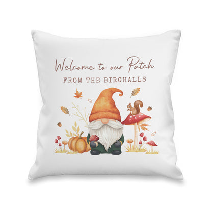 Personalised Autumn Gonk Cushion Peach Bomb Fashion, Jewellery, Homeware & Gifts Textiles