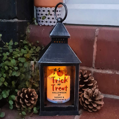 Personalised Trick or Treat Lantern Peach Bomb Fashion, Jewellery, Homeware & Gifts LED Lights, Candles & Decorations