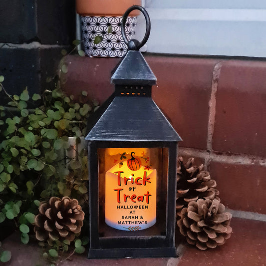 Personalised Trick or Treat Lantern Peach Bomb Fashion, Jewellery, Homeware & Gifts LED Lights, Candles & Decorations