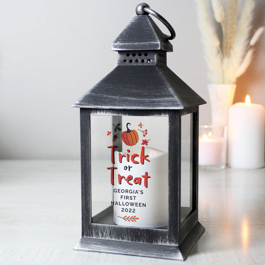 Personalised Trick or Treat Lantern Peach Bomb Fashion, Jewellery, Homeware & Gifts LED Lights, Candles & Decorations