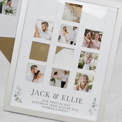 Personalised Wedding White Multi Photo Frame Peach Bomb Fashion, Jewellery, Homeware & Gifts Photo Frames, Albums and Guestbooks