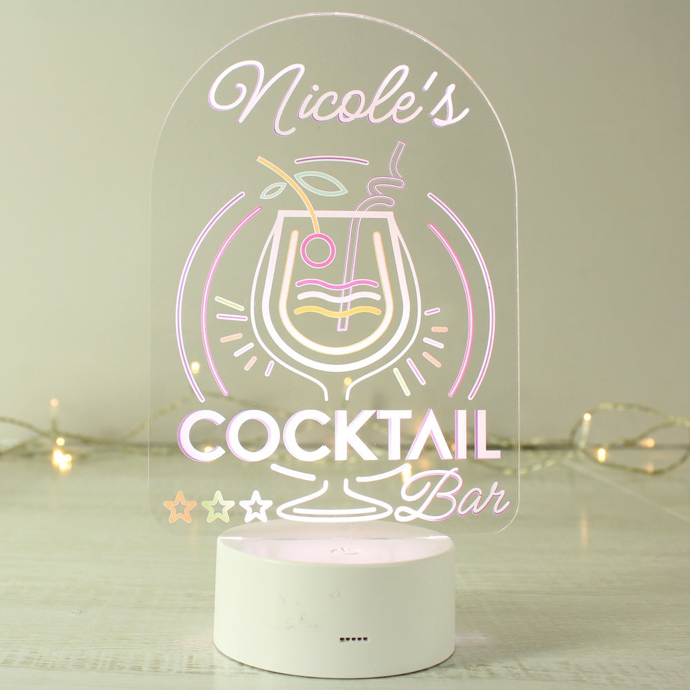 mothers day unusual gift sister daughter auntie girlfriend personalised LIGHT UNIQUE cocktail gifts 