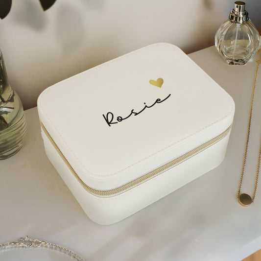 Personalised Travel Jewellery Box Peach Bomb Fashion, Jewellery, Homeware & Gifts Trinket, Jewellery & Keepsake Boxes
