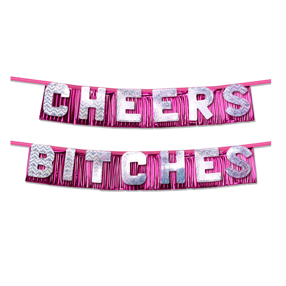 Bachelorette Hen Party Favors Cheers Bitches Party Banner