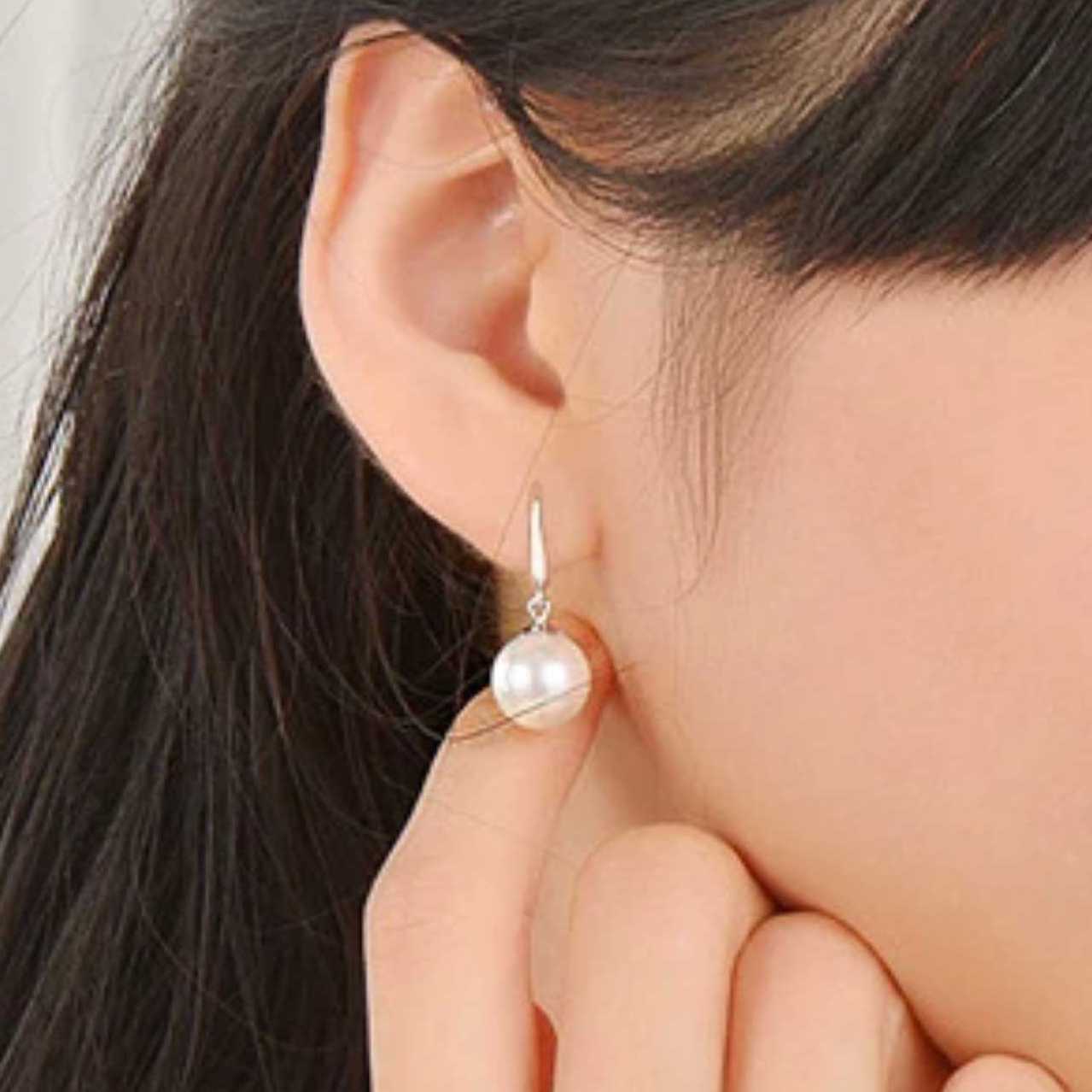 Pearl Drop Sterling Silver Earrings Peach Bomb Fashion, Jewellery, Homeware & Gifts earrings