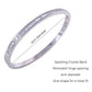 peach bomb bracelet for womens silver bangle sparkle shiny bangle bracelet gift for her birthday valentines teenager ted baker clemara free shipping delivery