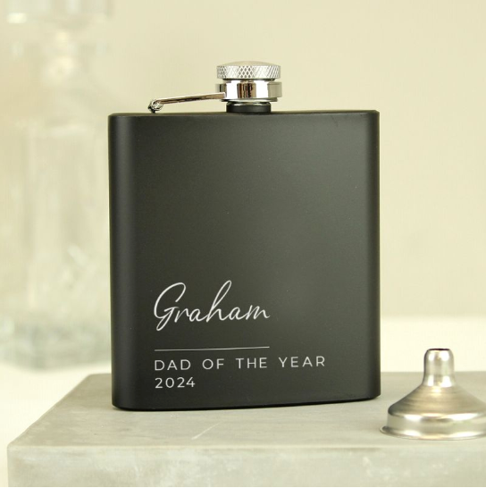 personalised gift for men  hip flask son uncle brother dad hipflask fathers day christmas wedding birthday groom groomsman 