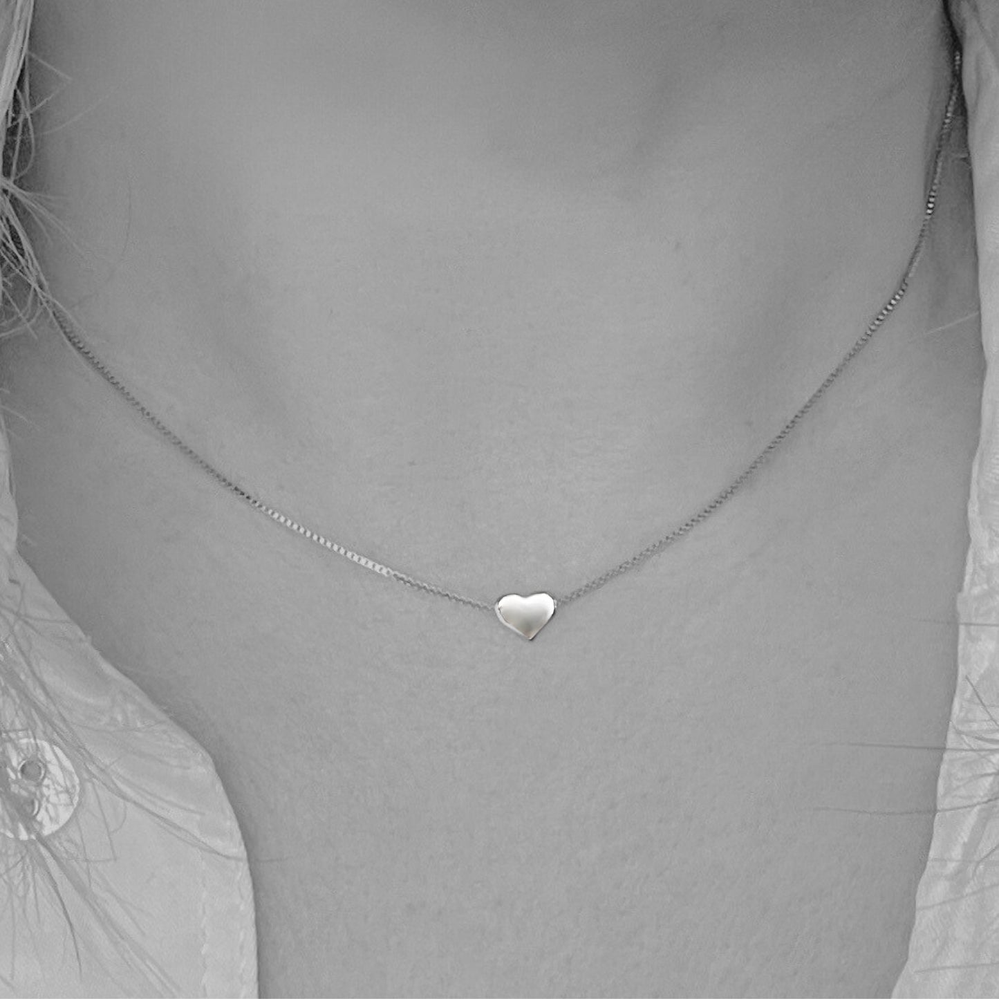 Sterling Silver Heart Pendant Necklace