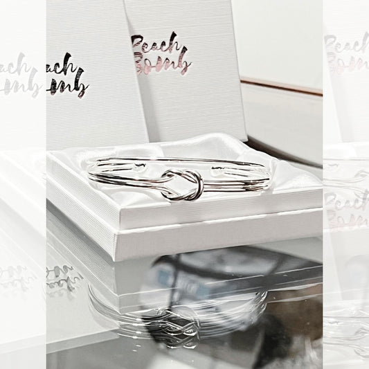 Love Knot Duo Bangle set with Torque and Knot Bangles