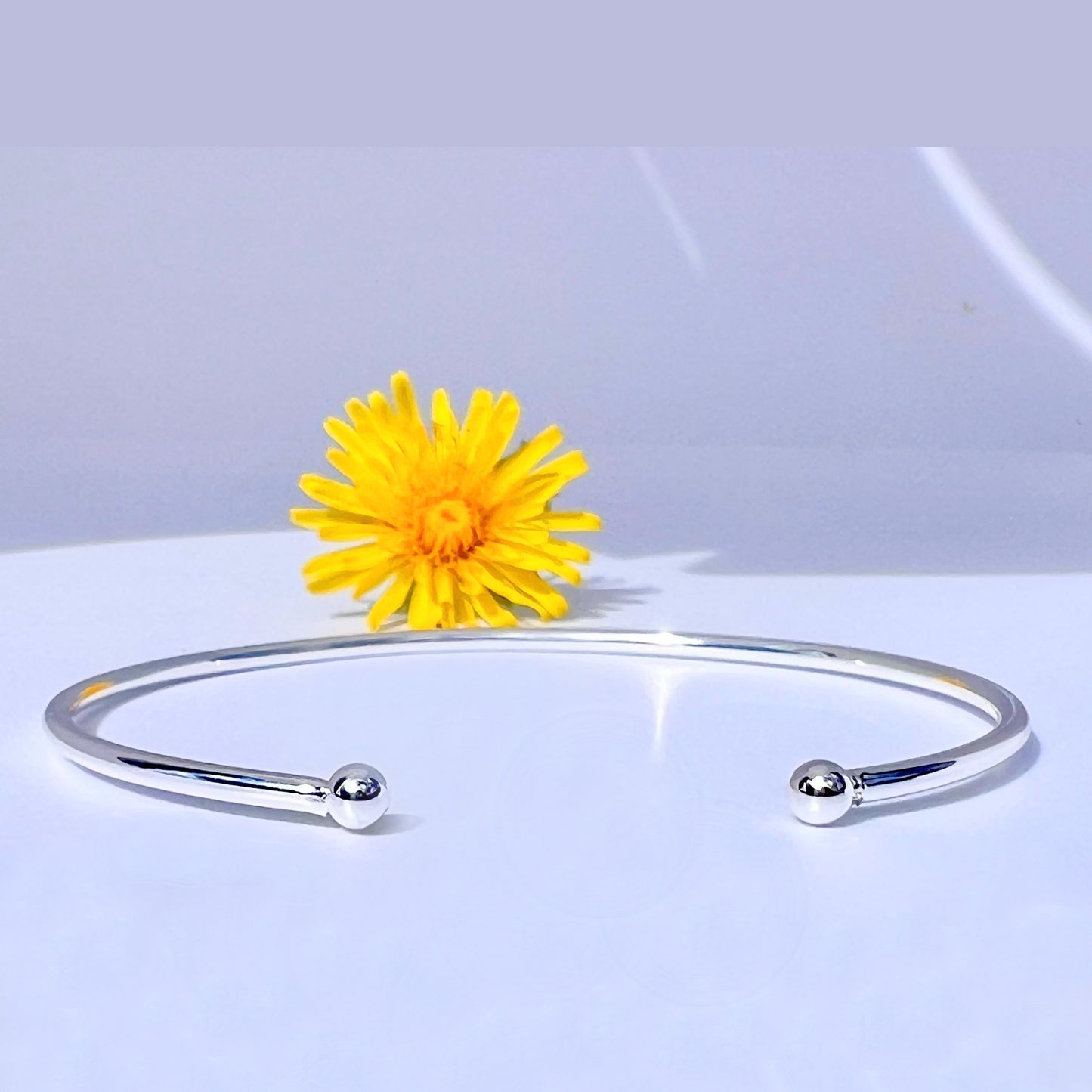 Silver Torque Bangle Bracelet for Women