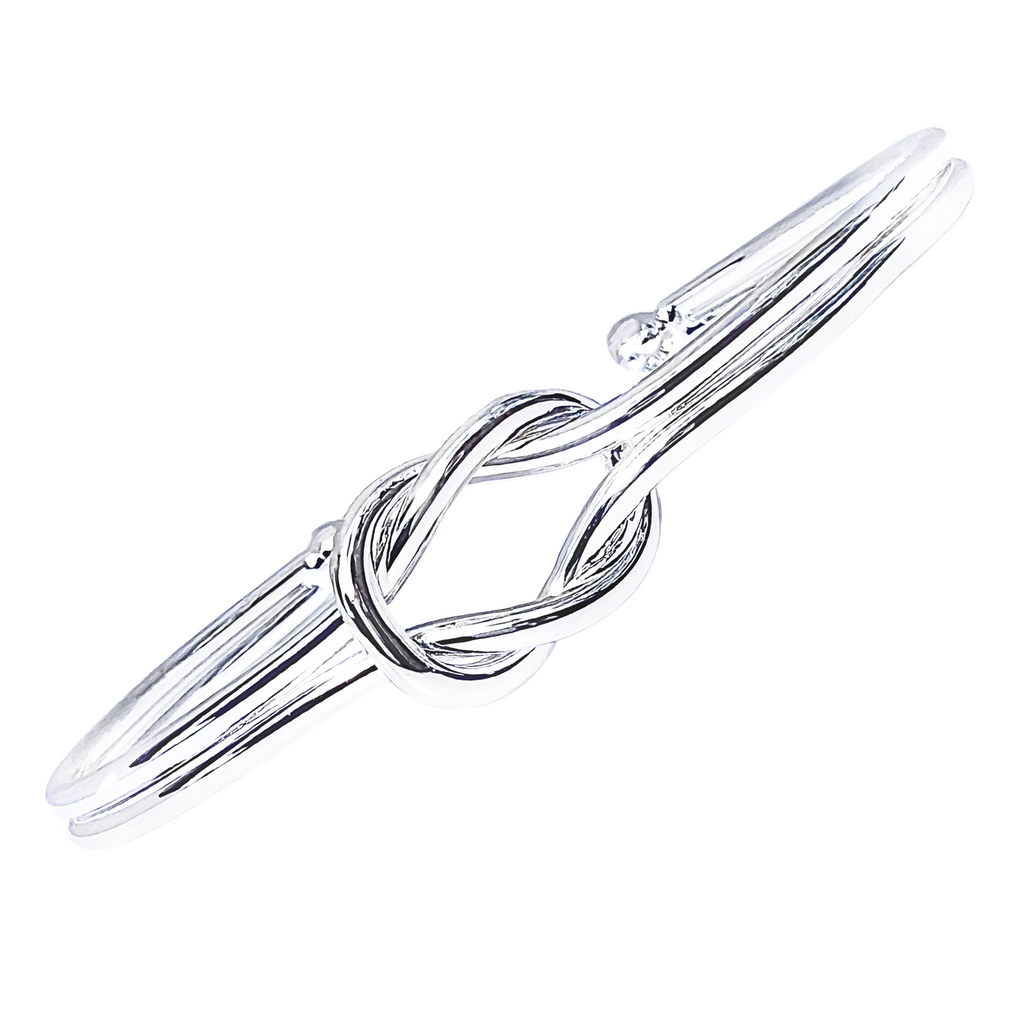 womens bracelet silver jewellery gift for her teenager mum gift box free shipping knot open cuff