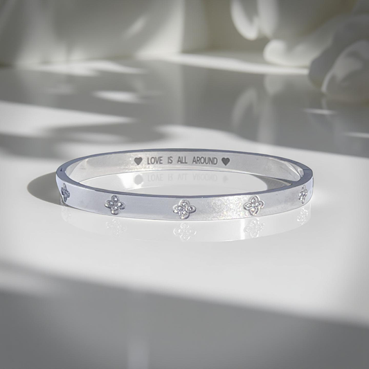 love bangle silver bracelet bangle clover cartier for women gift for her birthday sister mother mum wife jewellery 