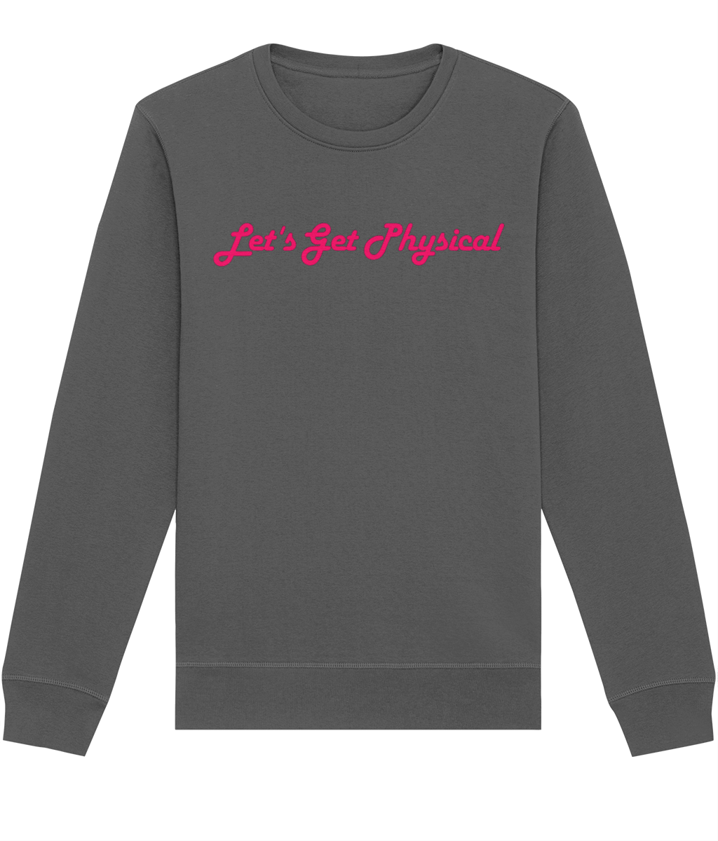 Let's Get Physical Retro Sweatshirt 80s Vintage Crewneck for Women