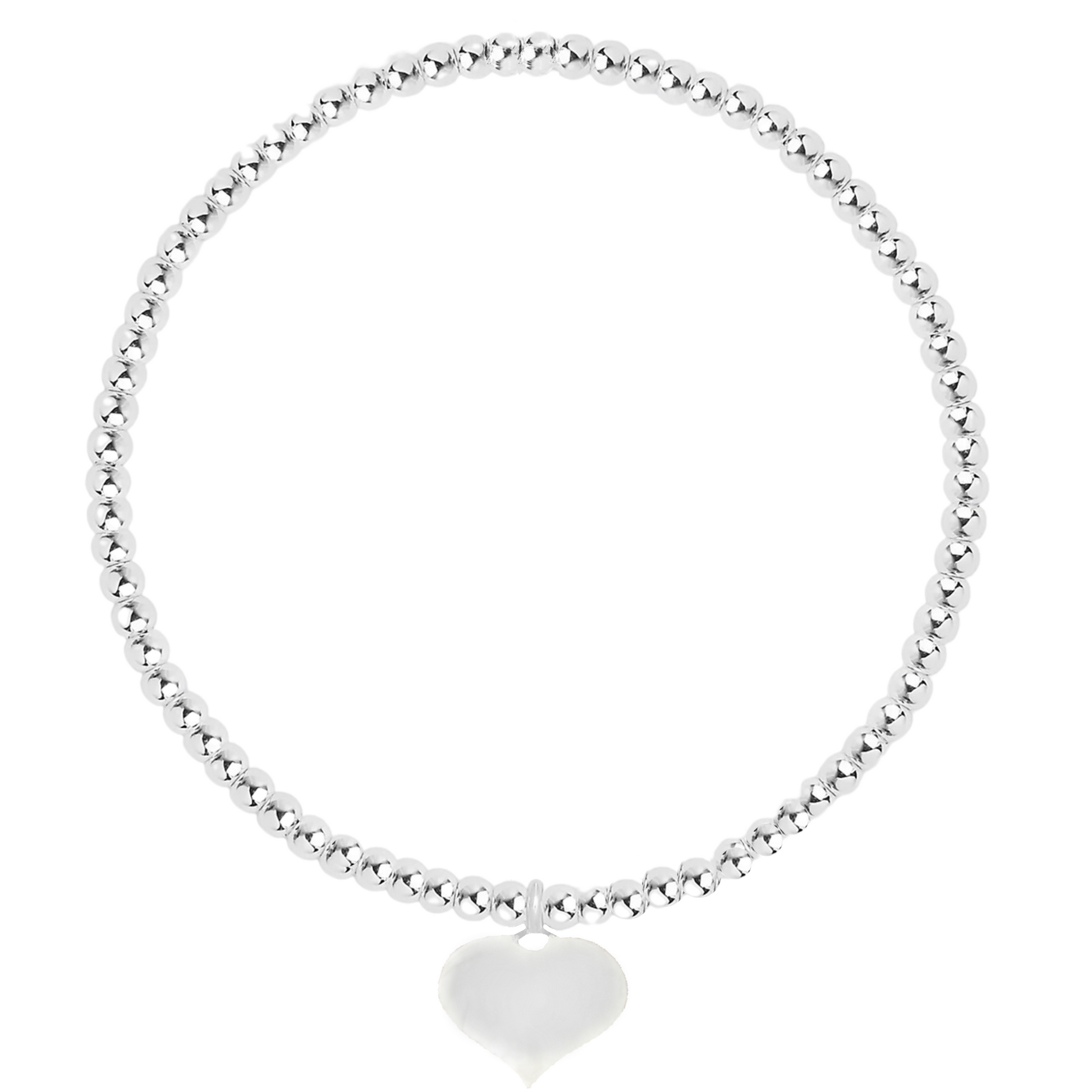 Beaded discount heart charm