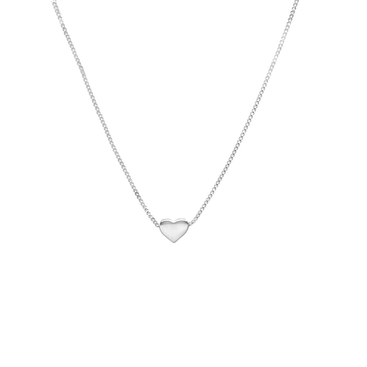 Sterling Silver Heart Pendant Necklace