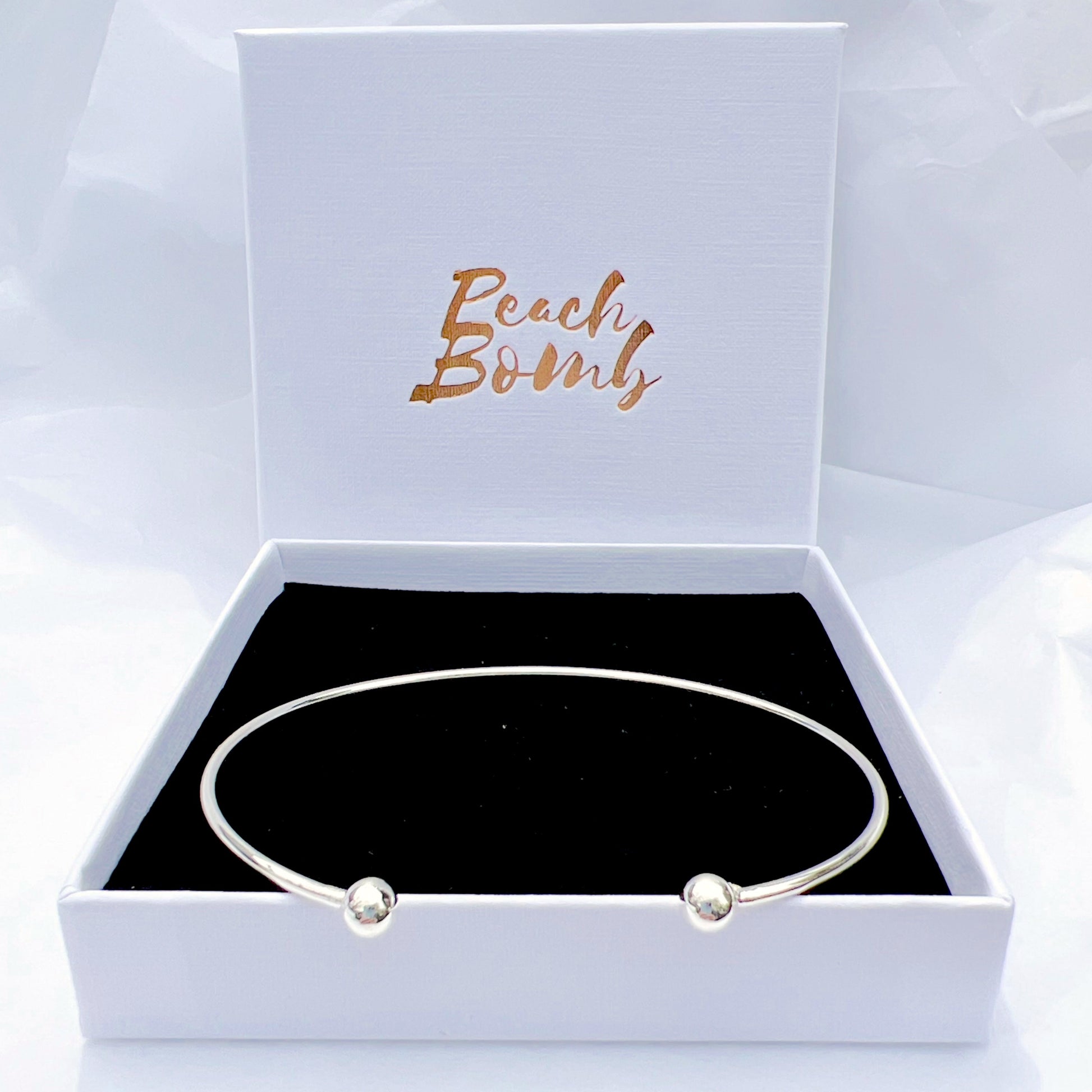 Silver Torque Bangle Bracelet for Women Peach Bomb Fashion, Jewellery, Homeware & Gifts Bracelets