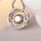 Sparkling Sterling Silver Cubic Zirconia Spinner Necklace Peach Bomb Fashion, Jewellery, Homeware & Gifts Jewellery
