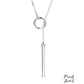 Sterling Silver Long Plunge Necklace Peach Bomb Fashion, Jewellery, Homeware & Gifts 