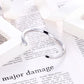 Polished Stainless Steel Silver Cuff Bracelet with Twist Design Peach Bomb Fashion, Jewellery, Homeware & Gifts Bracelets