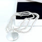 Silver Beaded Stretch Bracelet with 3 Strands and Charm Peach Bomb Fashion, Jewellery, Homeware & Gifts Bracelets
