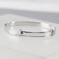 peach bomb personalised baby childrens christening baptism bangle gift