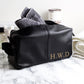 Personalised Mens Wash Bag Toilet Bag Leatherette Brown or Black Peach Bomb Fashion, Jewellery, Homeware & Gifts Accessories