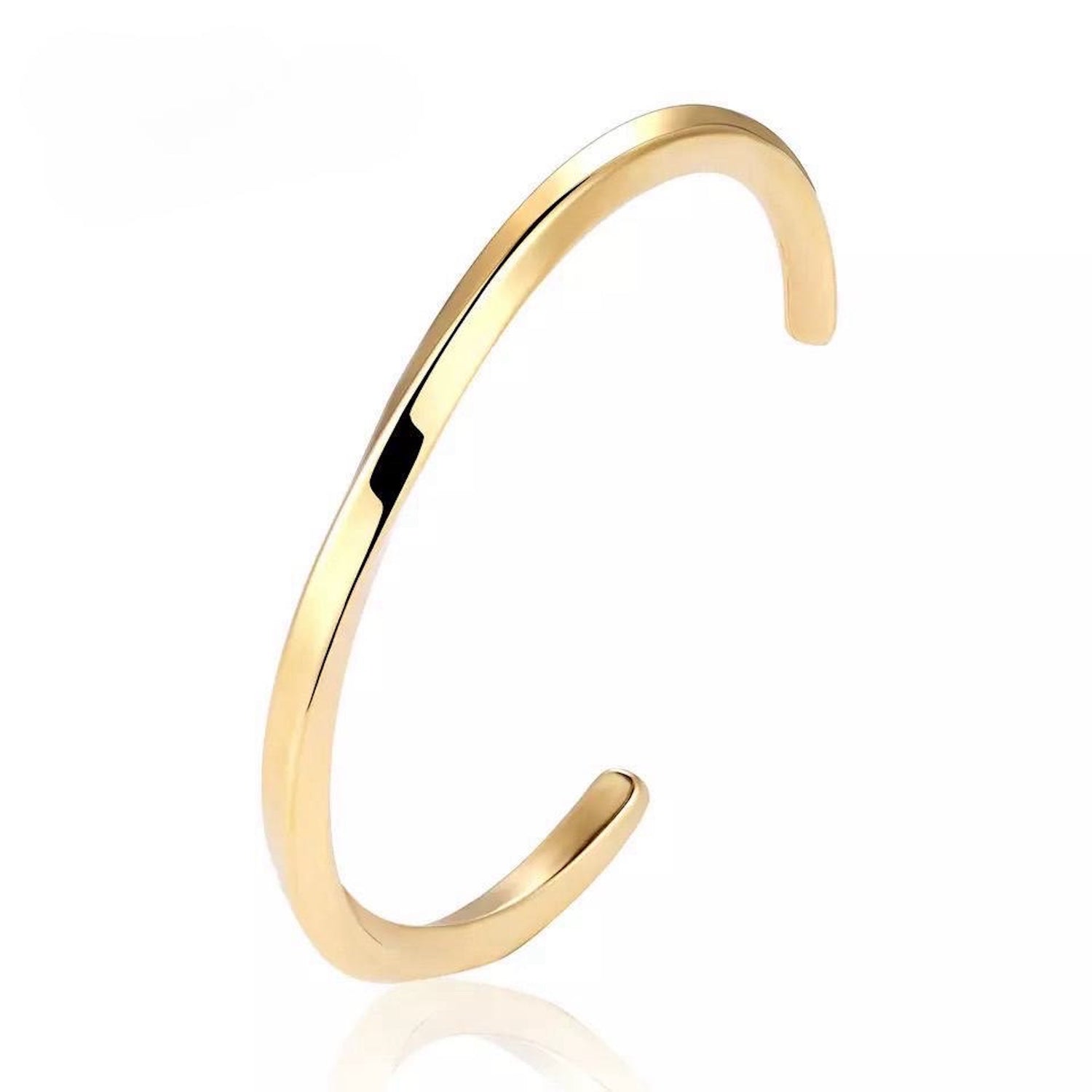 Gold Cuff Bracelet with Twist Design Peach Bomb Fashion, Jewellery, Homeware & Gifts Bracelets